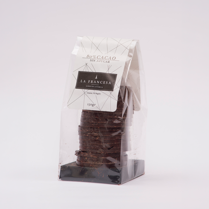 BOLSA 80% CACAO SIN AZUCAR
