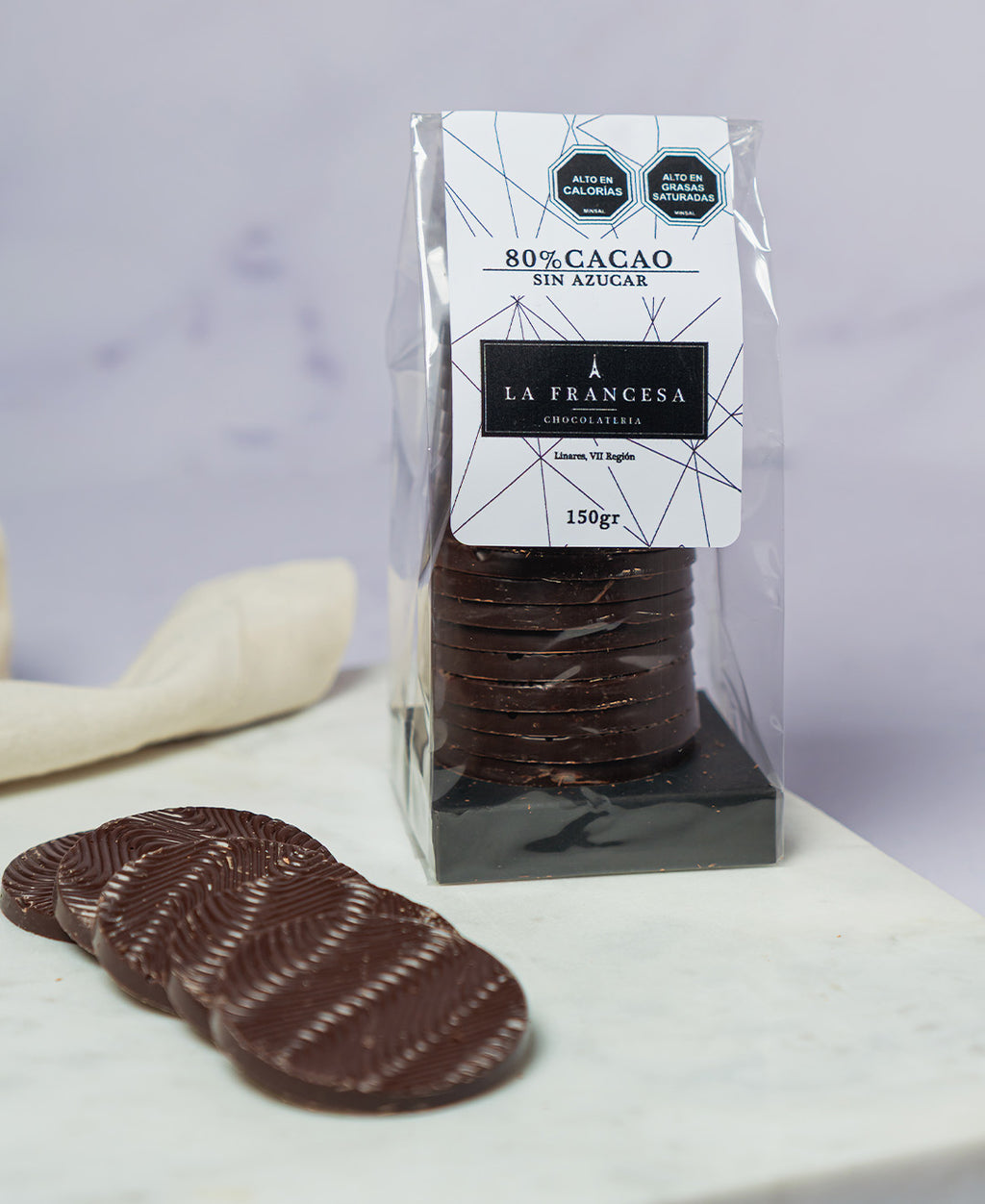 BOLSA 80% CACAO SIN AZUCAR